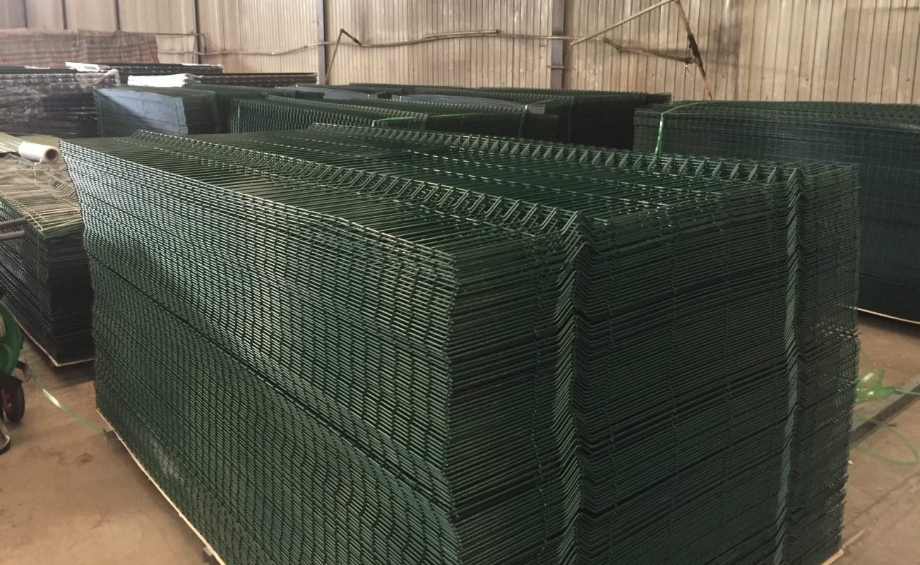 3D Welded Wire Mesh Security Fence Panel With PVC Coated