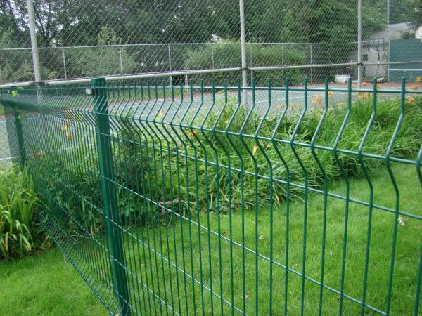 PVC Coated 3D Welded Wire Mesh Security Fence Panel