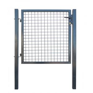 Black single Garden Gates 140x100cm Outdoor Mesh Fence Gate