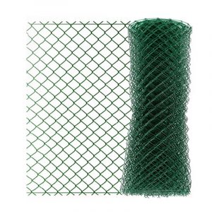 Chain link mesh fence with pvc coating