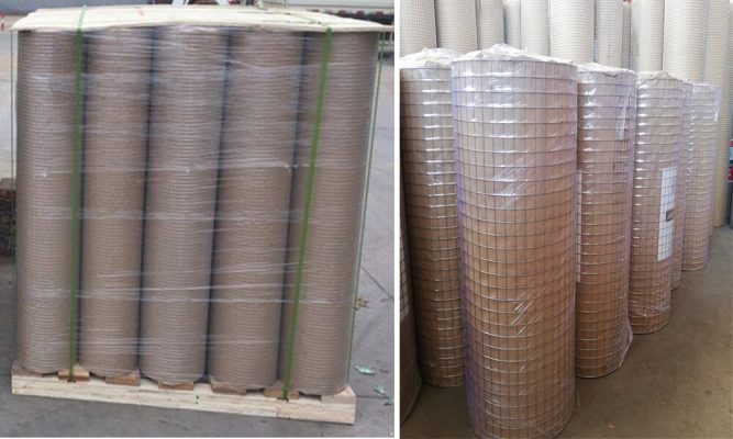 Galvanised Anti rust Welded Wire Mesh Fence Rolls packaging