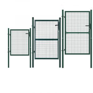 Metal Garden Gates 140x100cm Outdoor Mesh Fence Gate With Single Door