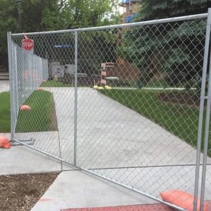chainlinkTemporary Fence Panel for constrction