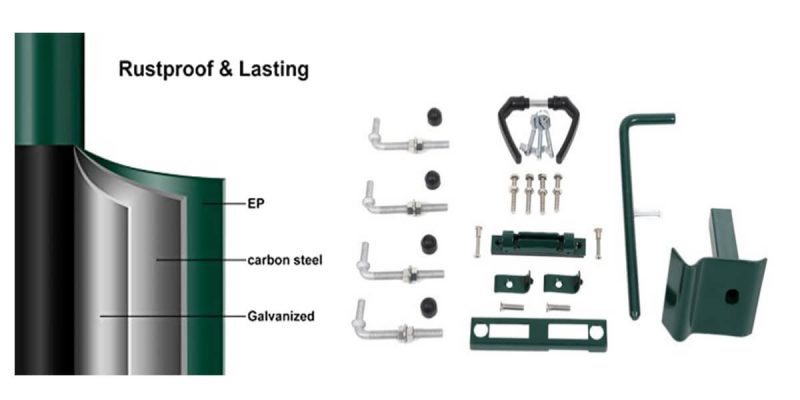 double garden gate material and accessiories