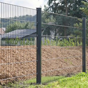 twin wire mesh fence