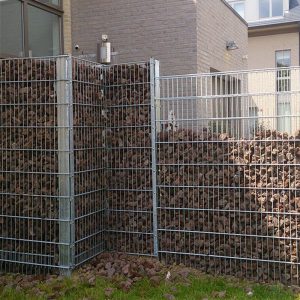Double Wire Rigid Decorative Stone Garden gabion Fence