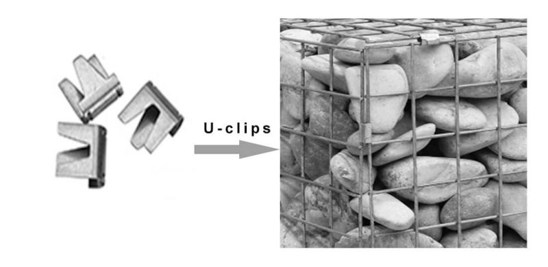 Galvanized Welded Gabion Box U Clips