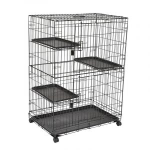 Metal Pet Dog Crate Durable Outdoor Large Folding Pet Dog Cage