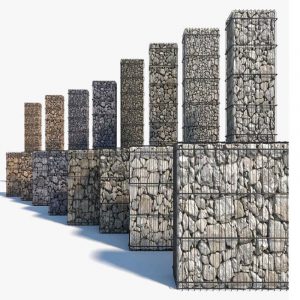 different types of gabion fence
