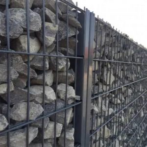 double wire fence stone basket mesh garden fence wall